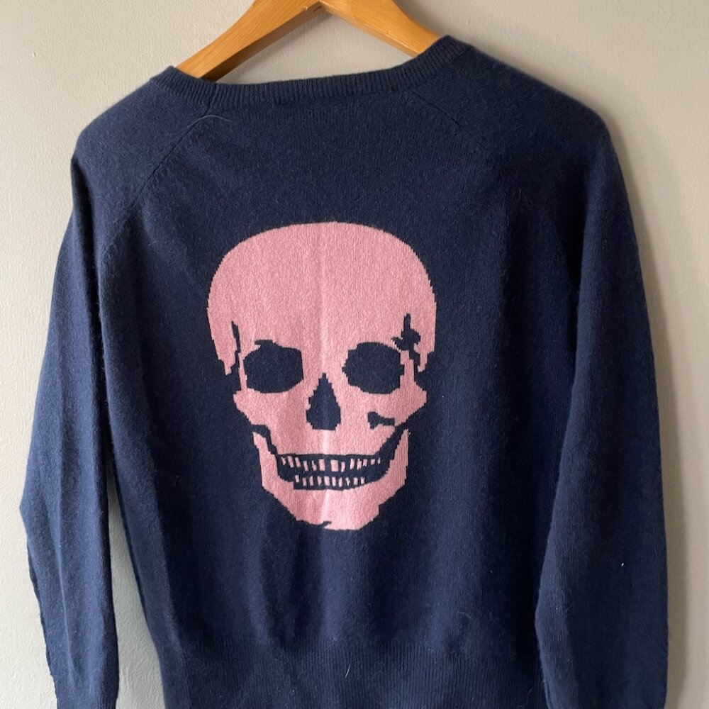Skull Cashmere XS Blue/Pink